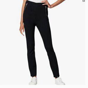 Zara Women’s Black Slim Fit Pants With Side Zippers, NWOT, M